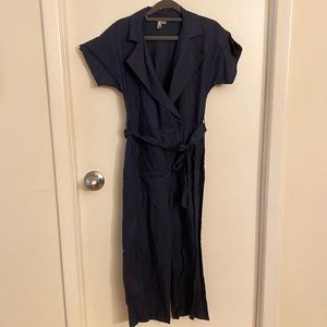 NWOT ASOS linen wrap front jumpsuit